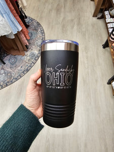 Engraved Local Upper Sandusky Tumbler - Stainless Steel 20 Oz