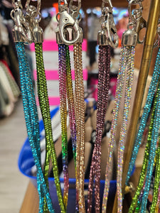 Glitzy Bling Lanyard  Keychain - Various