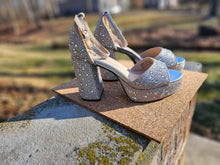 Load image into Gallery viewer, Corkys Ambition Platform Heel in Clear Rhinestone
