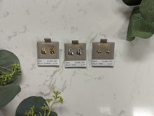 Load image into Gallery viewer, Concepts Classic Studs - Sports - 24kt Gold + Surgical Stainless Steel
