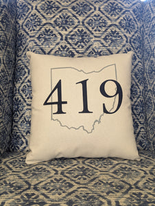Local Pillow - Upper Sandusky - 419 - Wyandot County