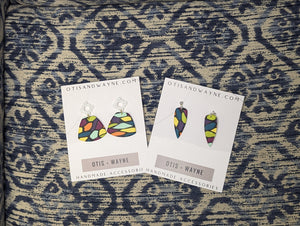 Rainbow Multicolor Dangles + Studs - Various