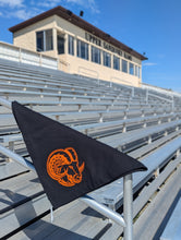 Load image into Gallery viewer, Ram Head Black + Orange Stadium Blanket

