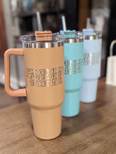 Load image into Gallery viewer, Emotional Support Tumbler 40 Oz Handle Tumbler Dupe
