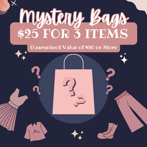$25 for 3 Mystery Bag Sale - Super Deal - Final Sale - Limited Quantities - Plus + Regular
