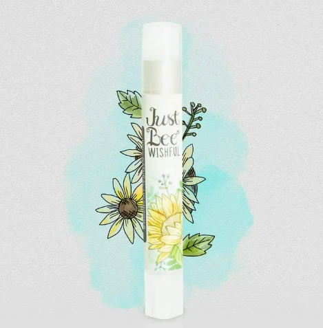 Just Bee Natural Beeswax Tinted Lip Balm - Made in the USA - Shimmer Collection