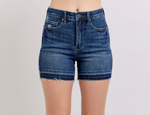 Load image into Gallery viewer, Judy Blue High Waist Destroy Release Hem Shorts with Tummy Control
