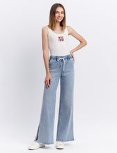 Load image into Gallery viewer, Vervet High Rise Wide Leg Jean with Drawstring Waistband

