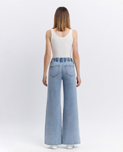 Load image into Gallery viewer, Vervet High Rise Wide Leg Jean with Drawstring Waistband
