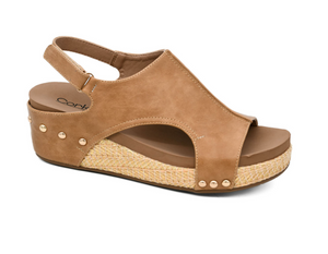 Corkys Volta II Wedge in Caramel Combo - 2" Wedge