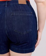 Load image into Gallery viewer, Judy Blue High Waist Trouser Short in Dark Wash - Plus + Reg

