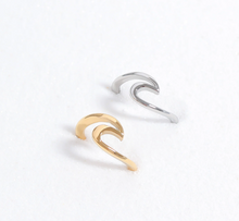 Load image into Gallery viewer, Stainless Steel Wave Ring - Gold + Silver - Various Sizes

