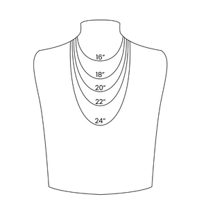 18K Gold PVD Stainless Steel Herringbone Chain Necklace - Various Lengths