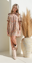 Load image into Gallery viewer, Boho Floral Mini Dress - Reg + Plus
