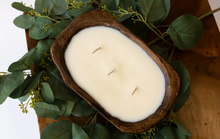Load image into Gallery viewer, Three Wick Petite Wood Bowl Candle - 9 inch - Various Scents
