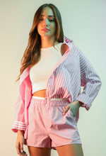 Load image into Gallery viewer, Striped Button Front Shirt and Shorts SET - Various
