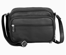 Load image into Gallery viewer, Roma Leather Cowhide Leather Hybrid Crossbody Shoulder Bag  - Various
