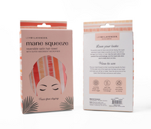 Load image into Gallery viewer, Lemon Lavender Mane Squeeze Reversible Satin Hair Towel - Various Prints
