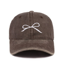 Load image into Gallery viewer, Classic Embroidered Bow Baseball Hat
