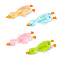 Load image into Gallery viewer, Viral Glitter Silly Goose Squish Stress Fidget - Various Colors
