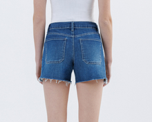 Load image into Gallery viewer, Lovervet by Vervet Finley High Rise Drawstring Short with Fray Hem
