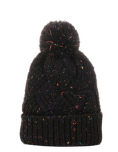 Load image into Gallery viewer, Multicolor Speckled Pom Beanie - Various

