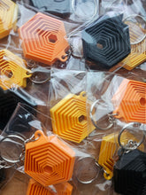 Load image into Gallery viewer, 3D Printed Hexagon Fidget Keychain
