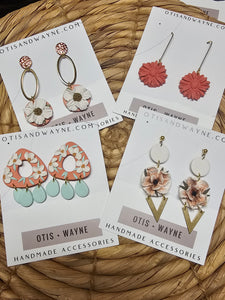 Coral + Green Floral Foliage Collection