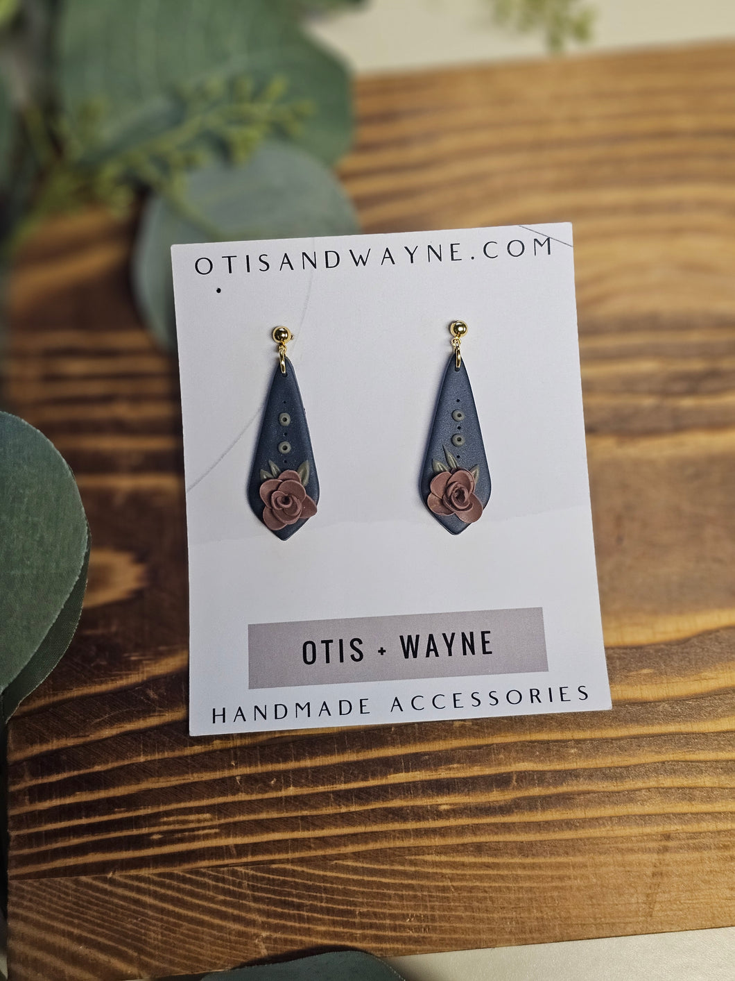 Floral Dagger Dangle Stud