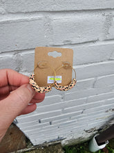 Load image into Gallery viewer, Hypoallergenic Clay Beaded Wire Hoop Earrings - 18K Gold PVD Stainless Steel - Various Colors + Sizes
