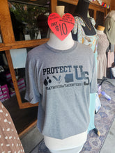 Load image into Gallery viewer, Protect US - Say No To Data Centers - Unisex Softstyle T-shirt in Graphite Heather
