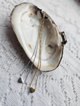 Load image into Gallery viewer, Petite Heart Necklace- 18K Gold PVD Stainless Steel - Gold + Silver - 18"
