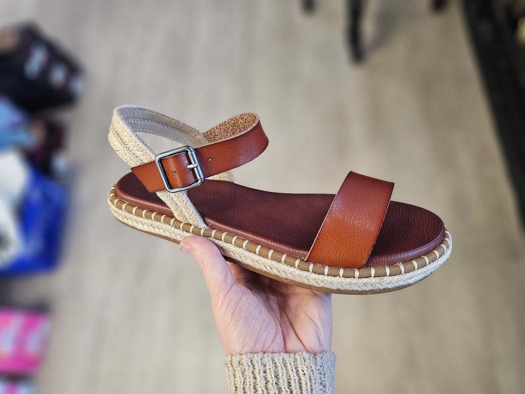 MIA Stephany Espadrille Sandal in Cognac