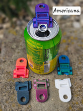 Load image into Gallery viewer, 3D Printed Pop Top Easy Open Can Opener &amp; Drink Cover- Various Colors - Handheld or Keychain
