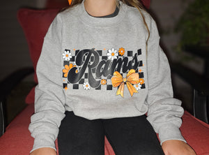 Good Vibes Rams Bow Crewneck - Adult + Youth