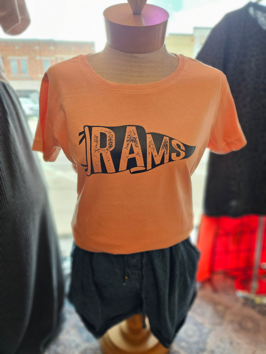 Rams Pennant Cantaloupe LADIES fit Tee