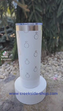 Load and play video in Gallery viewer, Bride 22 oz Skinny Tumbler - 360* Laser Engraved
